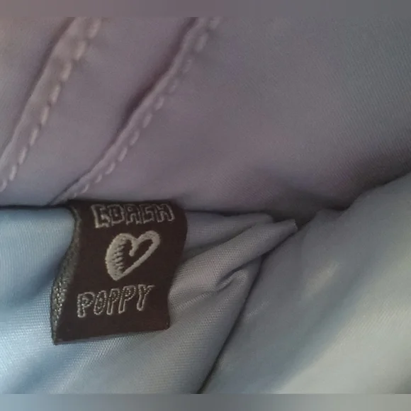 Coach Poppy Wordblock Denim Card Case/Wristlet - Picture 13 of 14